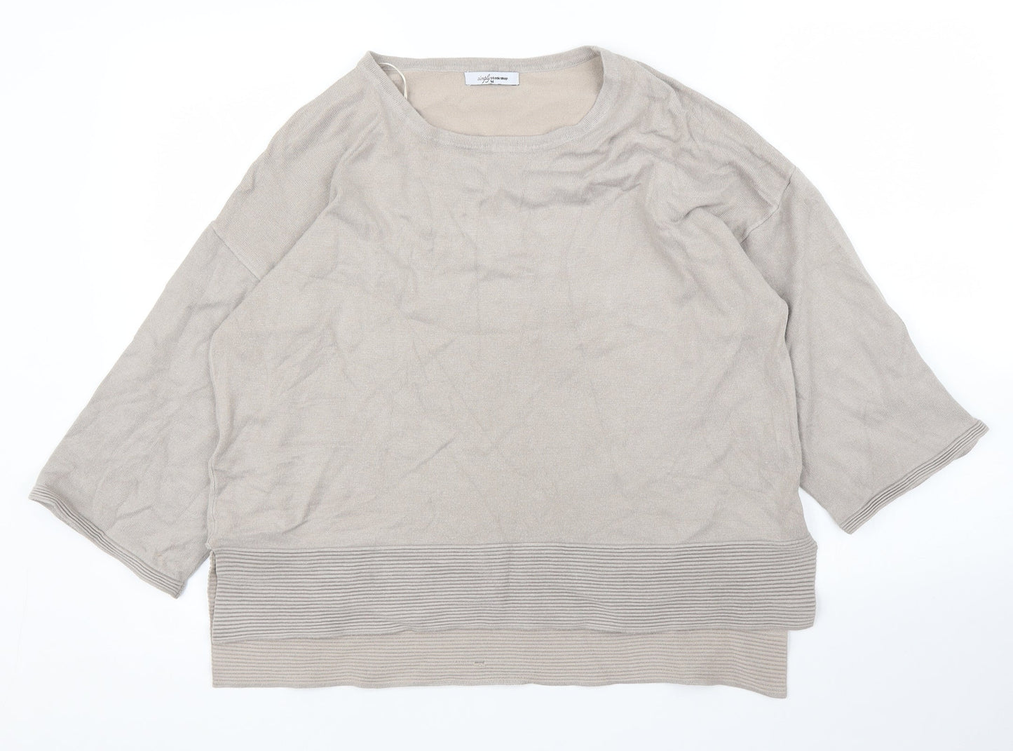 Womens UK Size M Simply Stock Shop Beige Pullover Jumper