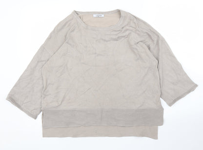 Womens UK Size M Simply Stock Shop Beige Pullover Jumper