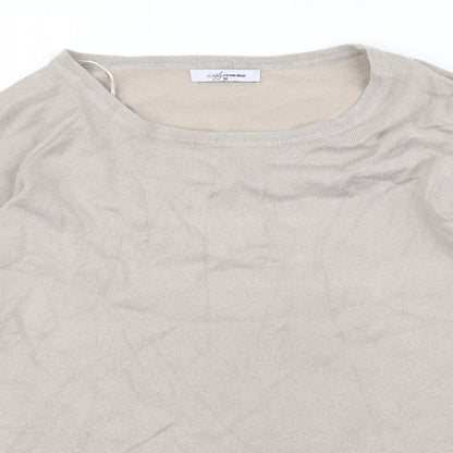 Womens UK Size M Simply Stock Shop Beige Pullover Jumper