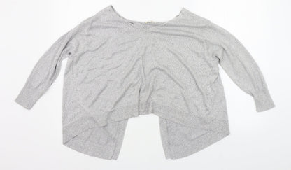 Womens UK Size 10 River Island Grey Basic Blouse
