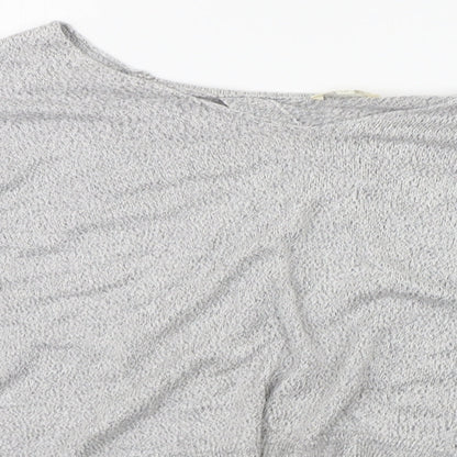 Womens UK Size 10 River Island Grey Basic Blouse