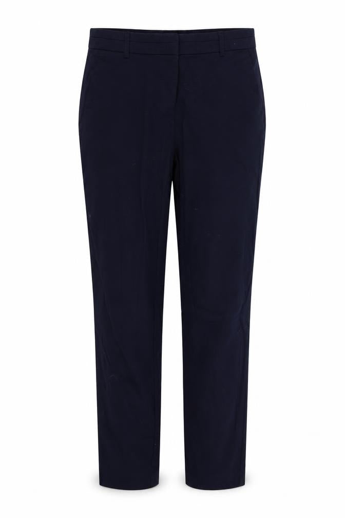 Front view of Atmosphere women’s blue trousers, size UK 12, 23-inch leg