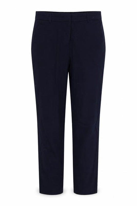 Front view of Atmosphere women’s blue trousers, size UK 12, 23-inch leg