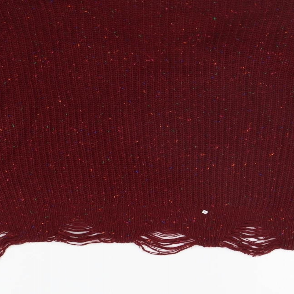 Zaful Womens Red   Pullover Jumper Size 8