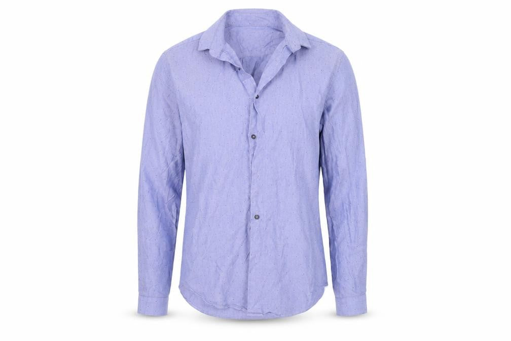 Mens UK Size S ZARA Blue  Button-Up Long Sleeve Casual Shirt
