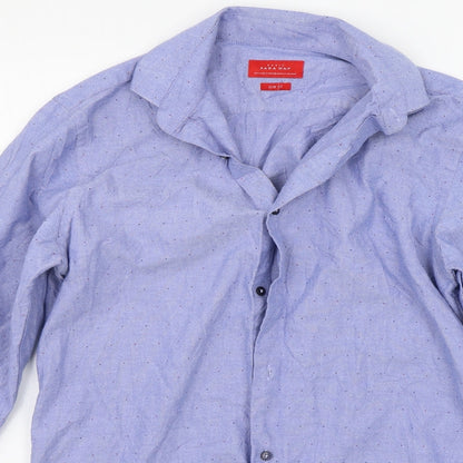 ZARA  Mens Blue    Button-Up Size S