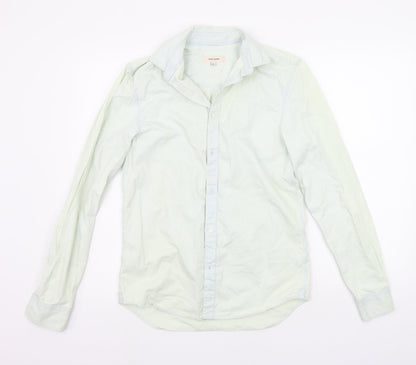 River Island Mens Green    Button-Up Size XS
