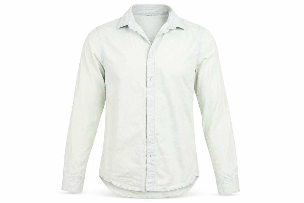 Mens UK Size XS River Island Green  Button-Up Long Sleeve Casual Shirt