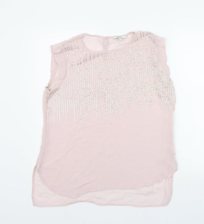Womens UK Size 16 NEXT Pink Basic T-Shirt