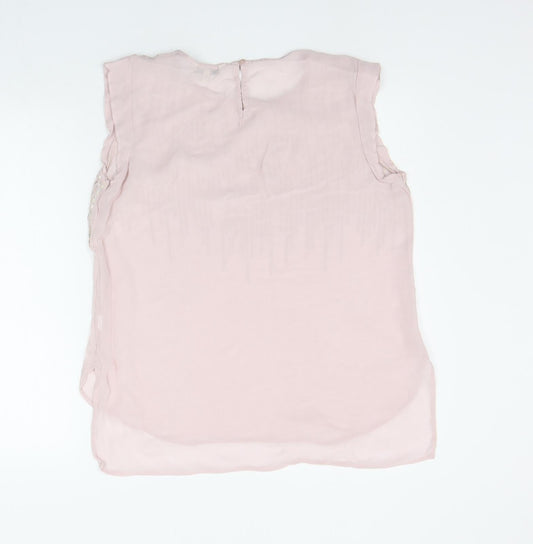 Womens UK Size 16 NEXT Pink Basic T-Shirt