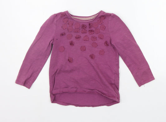 F&F Girls Purple   Basic T-Shirt Size 4-5 Years