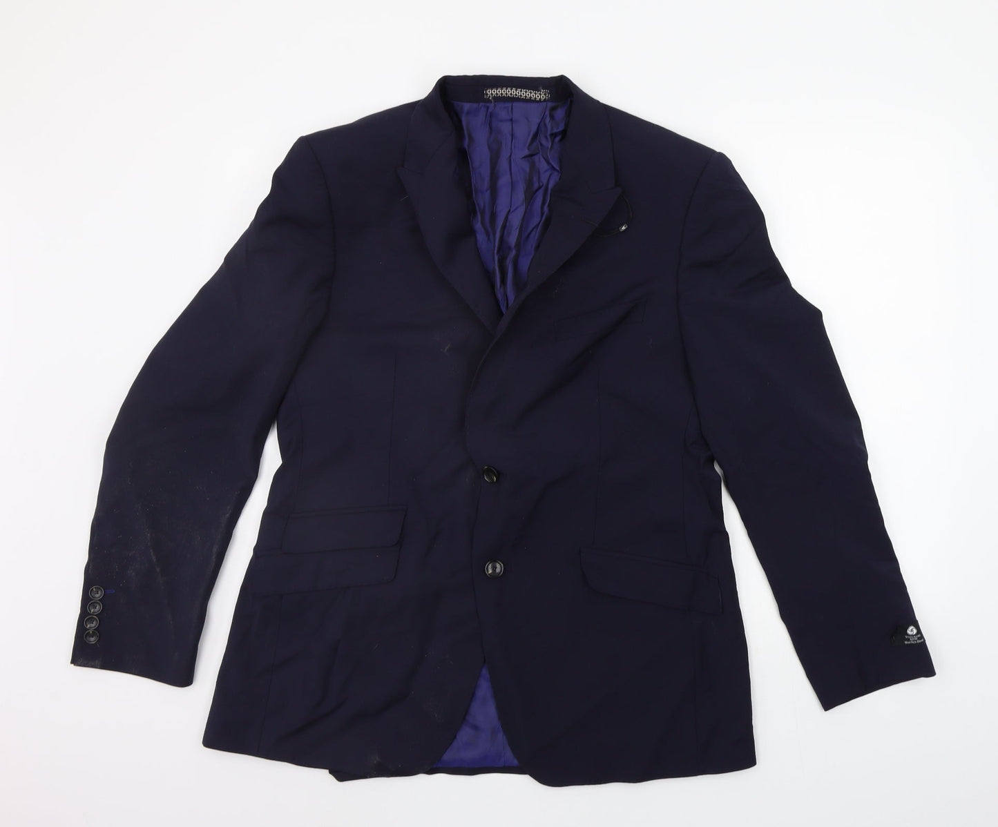Mens UK Size M Marks and Spencer Regular Blue Suit Jacket