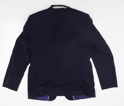 Mens UK Size M Marks and Spencer Regular Blue Suit Jacket