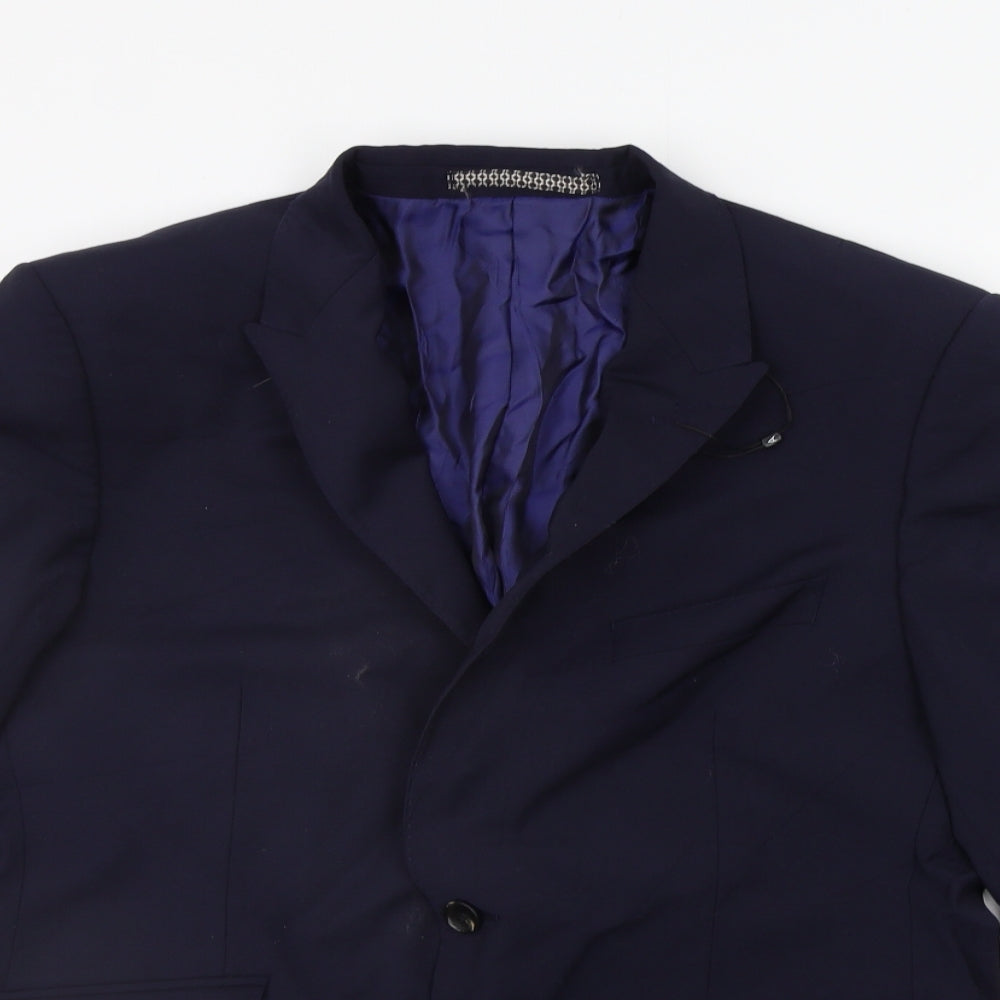 Mens UK Size M Marks and Spencer Regular Blue Suit Jacket