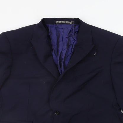 Mens UK Size M Marks and Spencer Regular Blue Suit Jacket