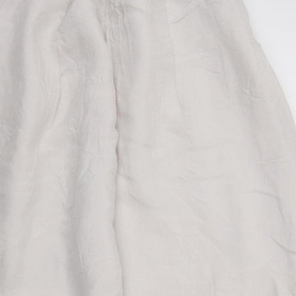 EXTRA CLUB Womens Grey   Cropped Trousers Size XL L21 in - Elasticated Waist