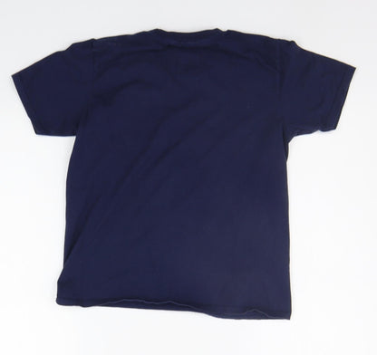 FC Barcelona Boys Blue   Basic T-Shirt Size L