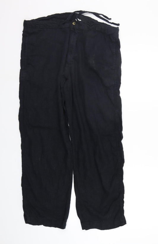Womens UK Size 36 in Preworn Regular Fit  Black Trousers