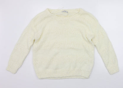 Womens UK Size 14 Red Herring Yellow Pullover Jumper