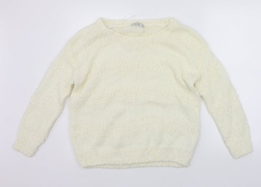 Womens UK Size 14 Red Herring Yellow Pullover Jumper