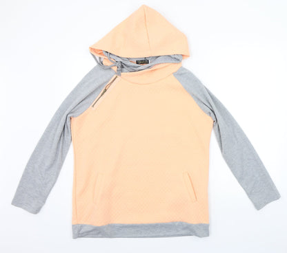 Yidarton Womens Orange   Pullover Hoodie Size L