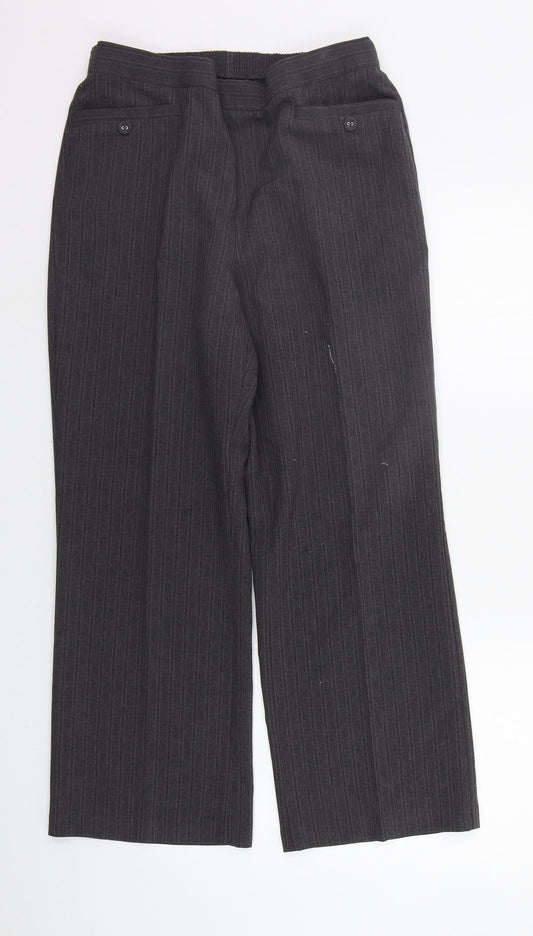 bm collection Womens Grey   Trousers  Size 12 L23 in - Elasticated Waist