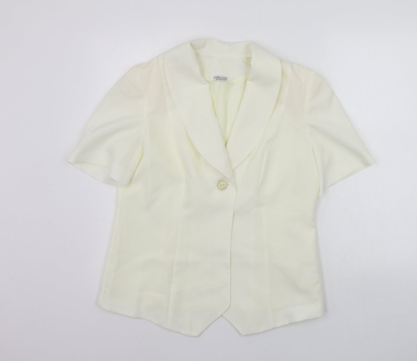 Womens UK Size 12 Special Collection Regular Beige Blazer