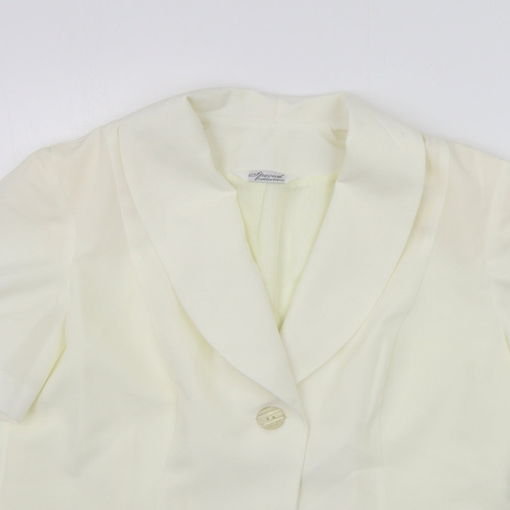 Womens UK Size 12 Special Collection Regular Beige Blazer
