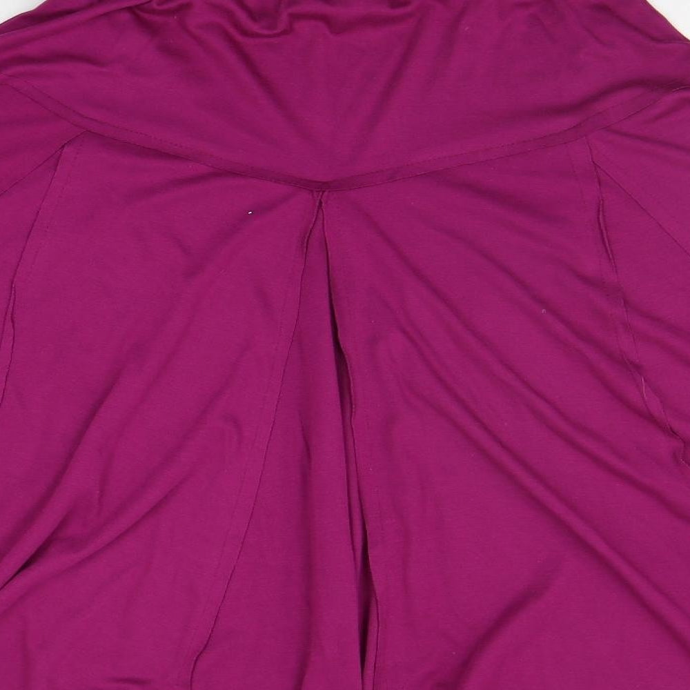 Damart Womens Purple   A-Line Skirt Size 10  - Elasticated Waist