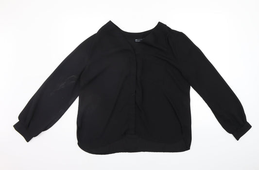 Womens UK Size 14 ASOS Black Basic Blouse