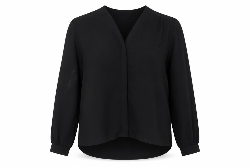 Womens UK Size 14 ASOS Black Basic Blouse