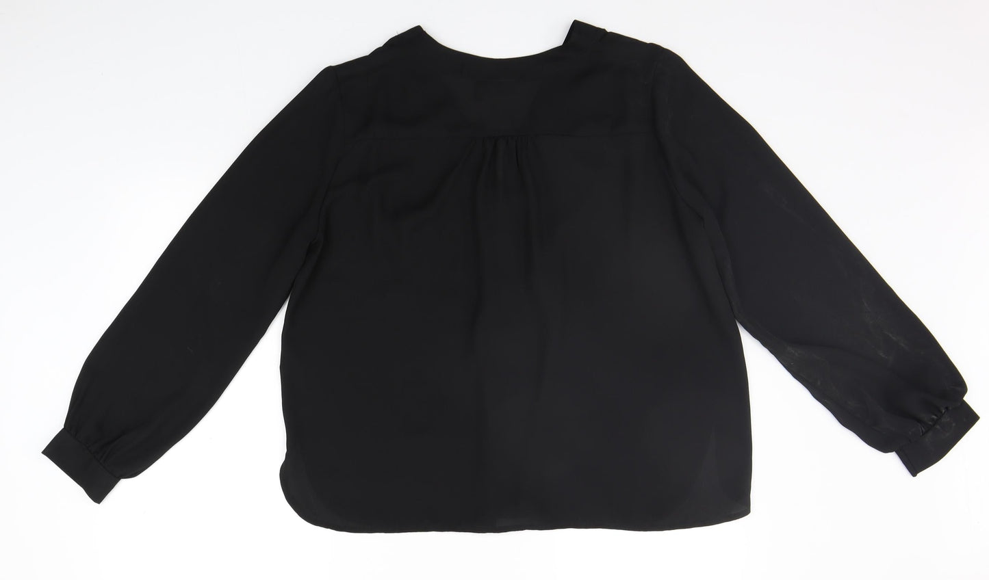 Womens UK Size 14 ASOS Black Basic Blouse