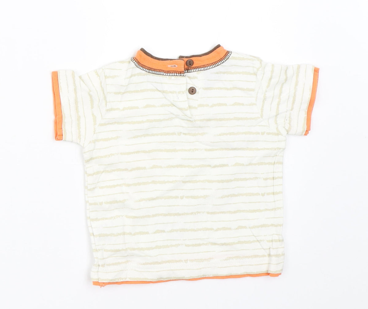 Matalan Boys Ivory   Basic T-Shirt Size 3-6 Months