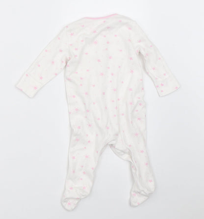 Matalan Girls White   Babygrow One-Piece Size 3-6 Months