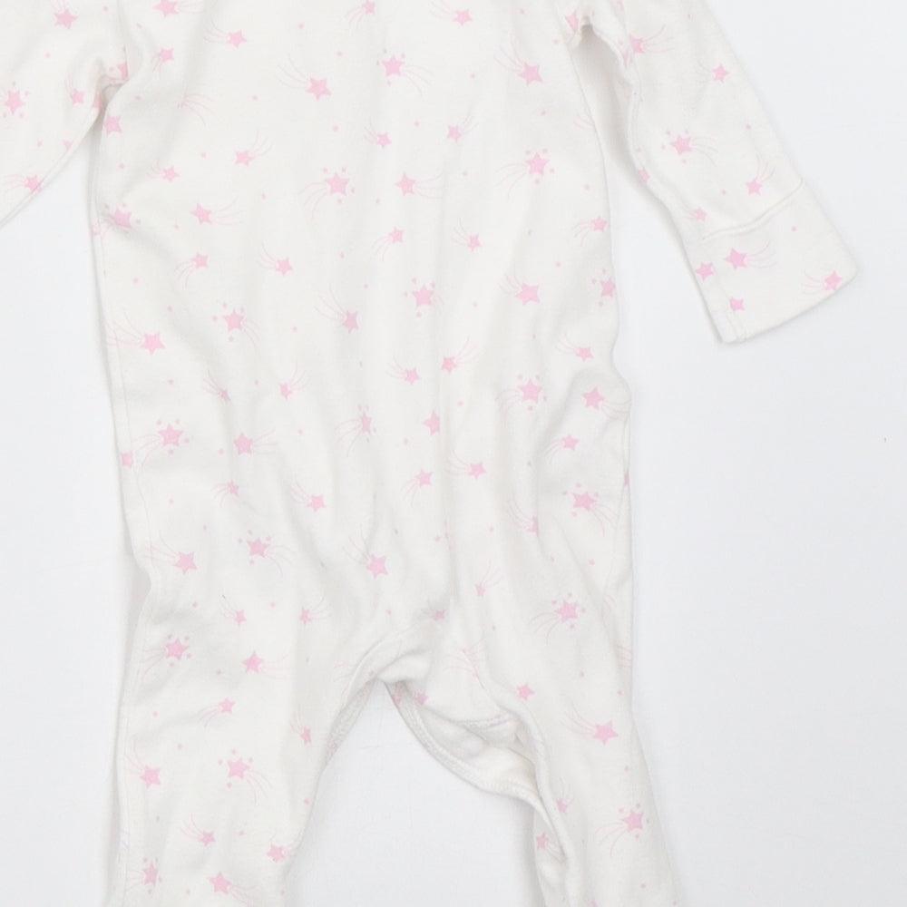 Matalan Girls White   Babygrow One-Piece Size 3-6 Months
