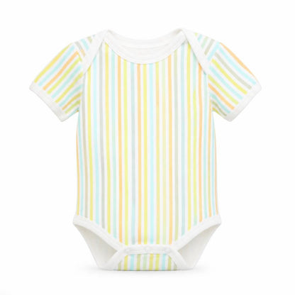 B&M Baby White Striped  Babygrow One-Piece Size 3-6 Months