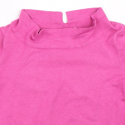 Womens UK Size 16 M&Co Pink Pullover Jumper