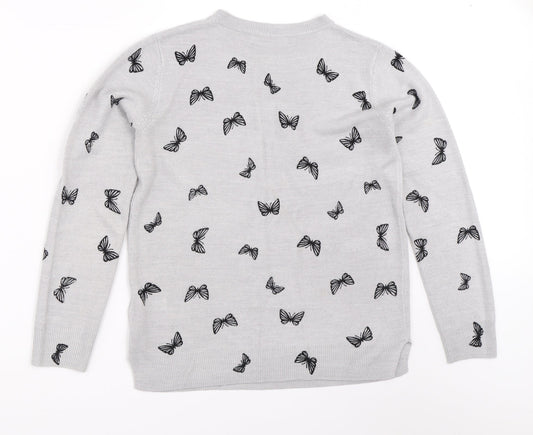 Womens UK Size 10 Marks and Spencer Grey Pullover Jumper