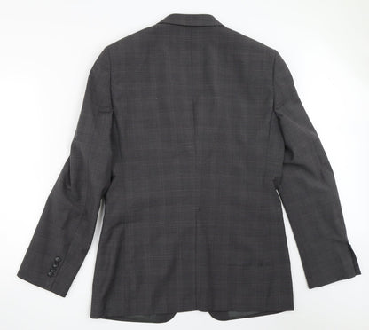 Mens UK Size 40 River Island Regular Grey Suit Jacket