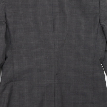 Mens UK Size 40 River Island Regular Grey Suit Jacket