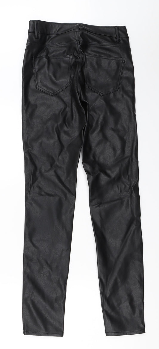 H&M Womens Black   Capri Trousers Size 34 L29 in