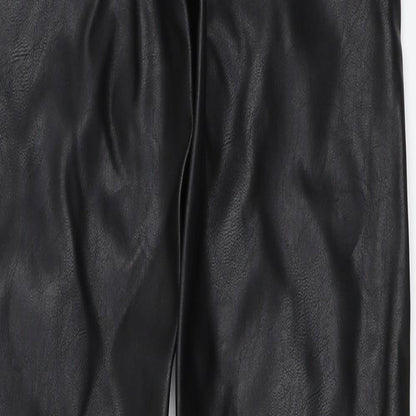 H&M Womens Black   Capri Trousers Size 34 L29 in