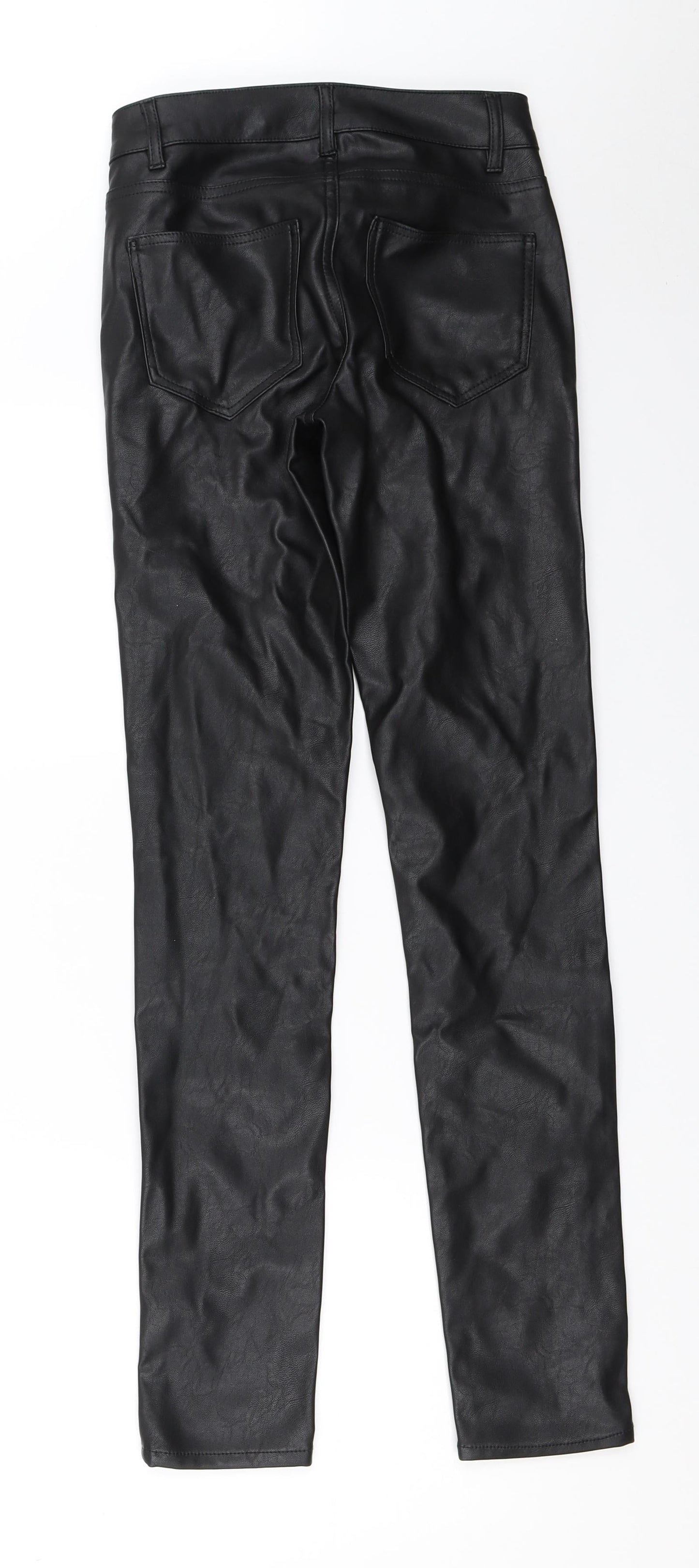 Womens UK Size 32 H&M Regular Fit Capri Black Trousers