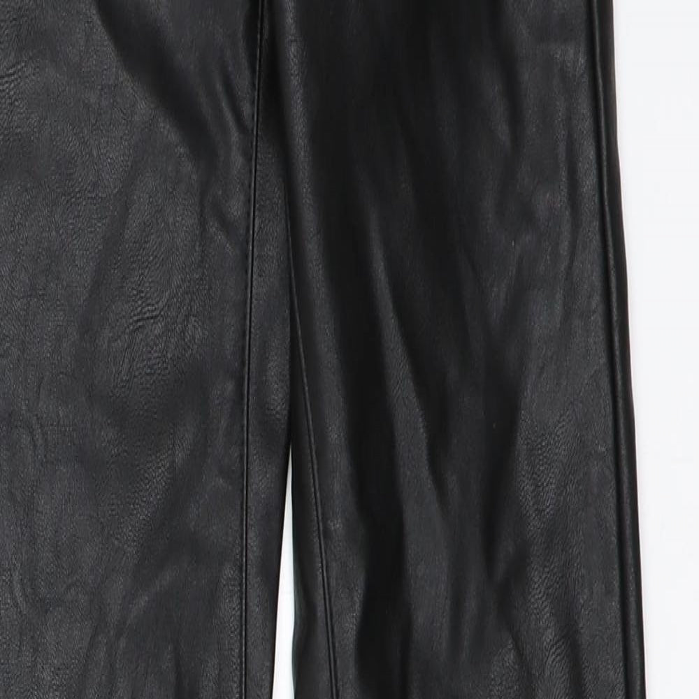 Womens UK Size 32 H&M Regular Fit Capri Black Trousers