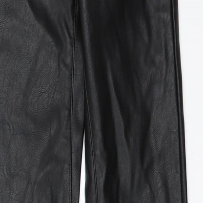 Womens UK Size 32 H&M Regular Fit Capri Black Trousers