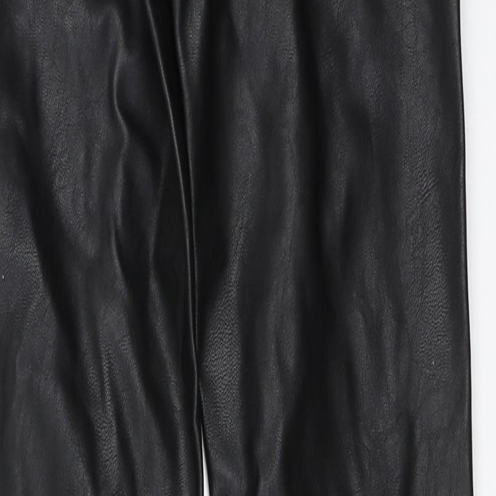 Womens UK Size 32 H&M Regular Fit Capri Black Trousers