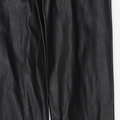 Womens UK Size 32 H&M Regular Fit Capri Black Trousers