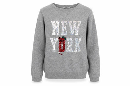 H&M Girls Grey   Pullover Jumper Size 6-7 Years