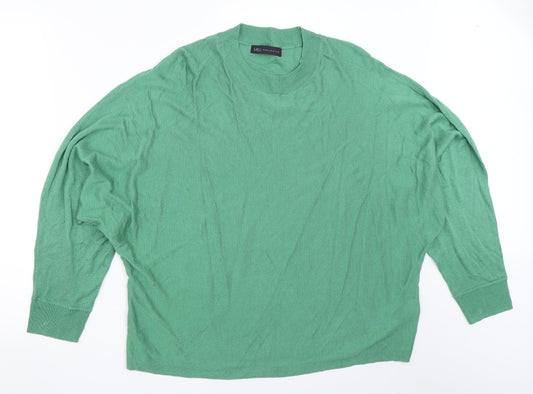 Womens UK Size L Marks and Spencer Green Pullover Jumper