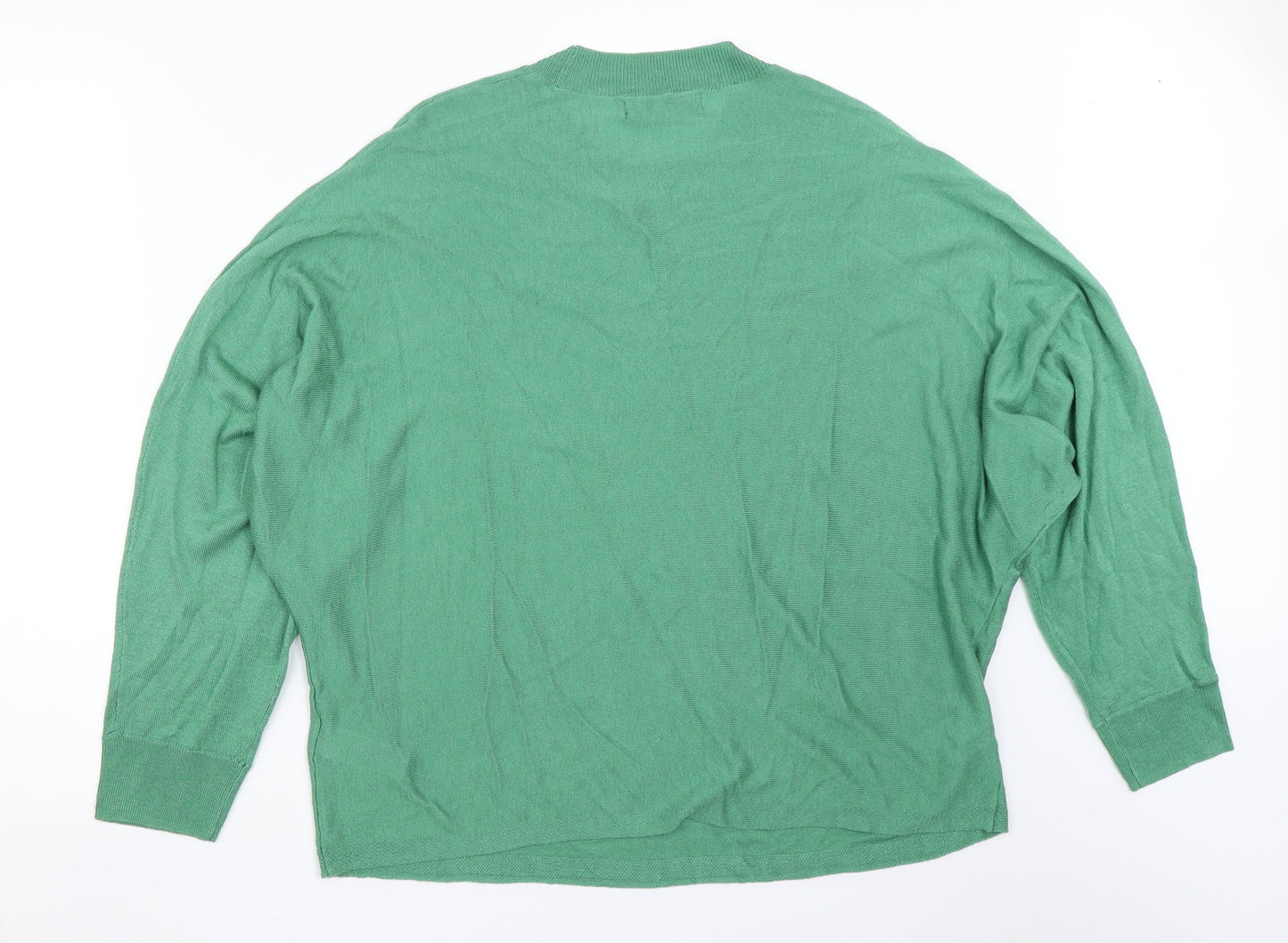 Womens UK Size L Marks and Spencer Green Pullover Jumper